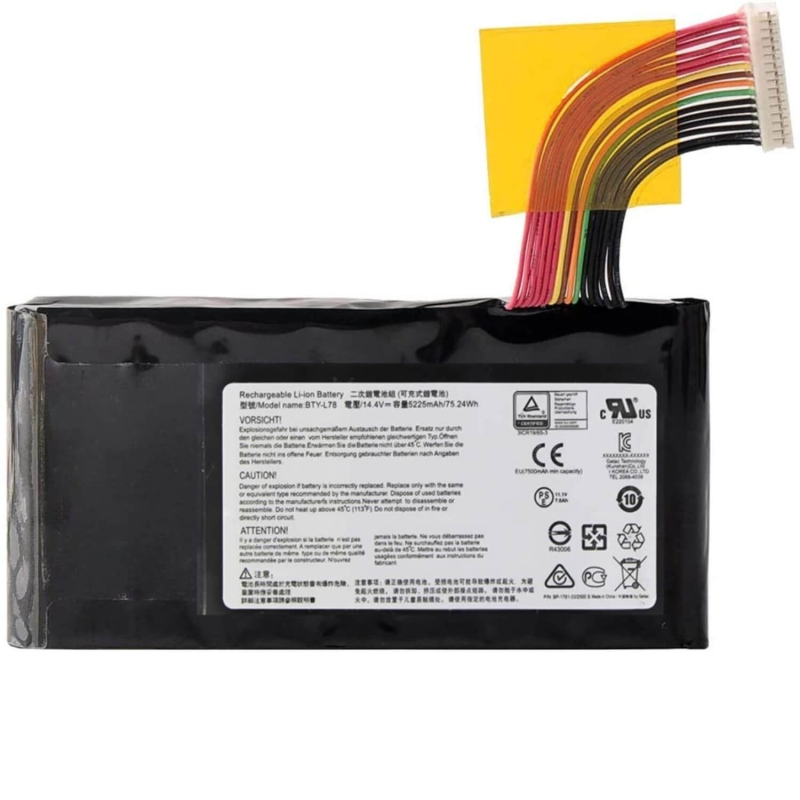Bateria para laptop MSI GT62VR BTY-L78 5225MAH 14,4V LI-ION