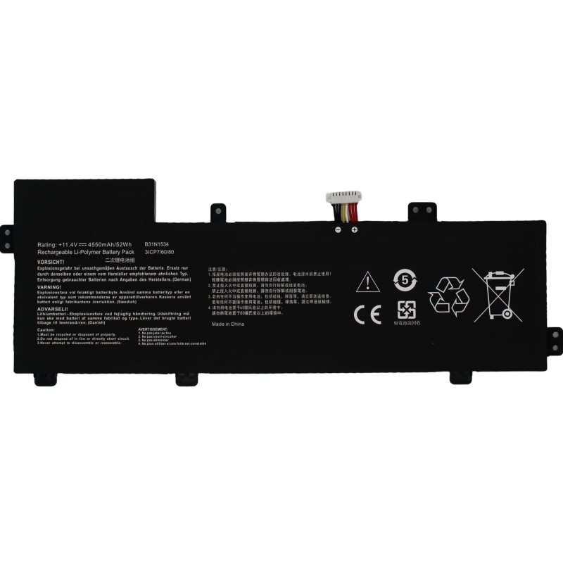 Bateria portátil ASUS ZENBOOK UX510UX-CN014T B31N1534