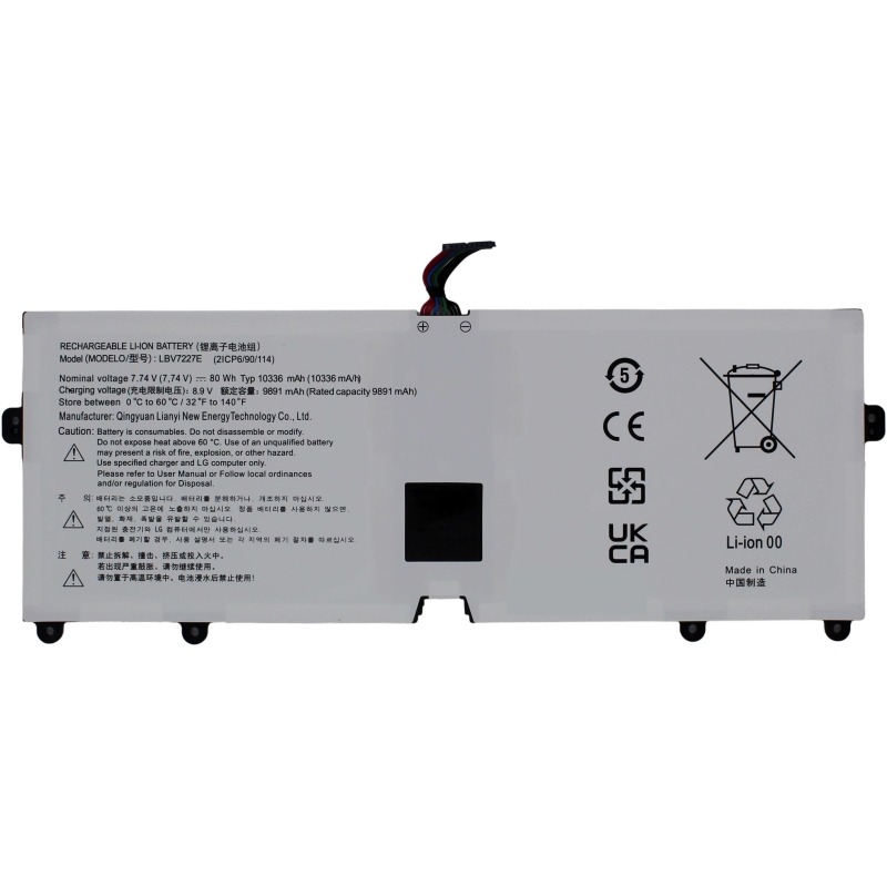Bateria portátil LG GRAM 17Z970-K.AA55A8 LBV7227E