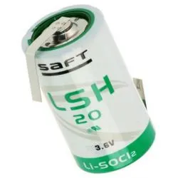 Pilha de Lítio com Terminais ou Abas em Z D Saft LSH 20 3.6V Li-SOCl2