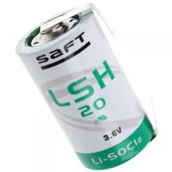 Pilha de Lítio com Terminais ou Abas em U D Saft LSH 20 3.6V Li-SOCl2