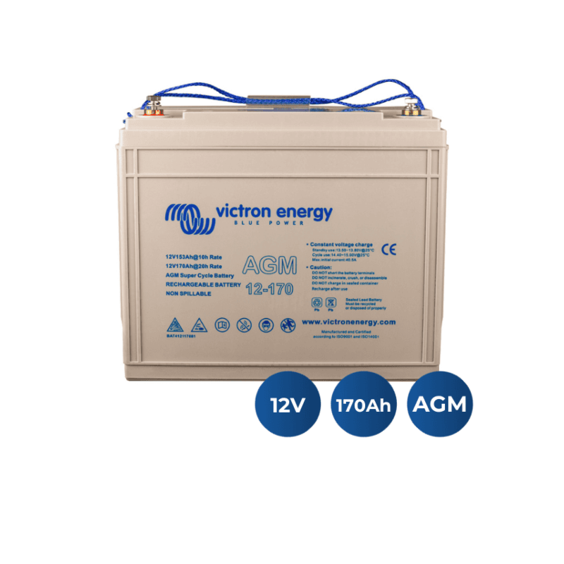 Bateria Victron AGM Super Cycle 12V 170Ah M8