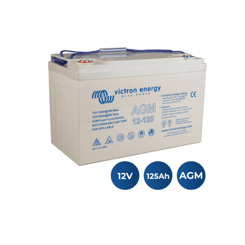 Bateria Victron AGM Super Cycle 12V 125Ah M8