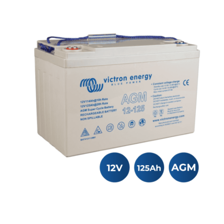 Bateria Victron AGM Super Cycle 12V 125Ah M8
