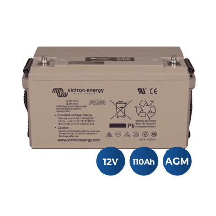 Victron Energy 12V/110Ah AGM Deep Cycle Batt. (M8)