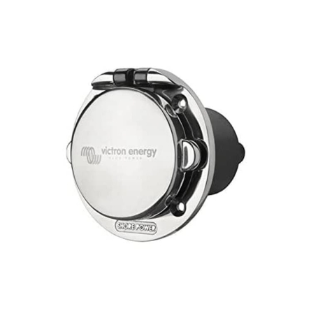 Tomada de cais stainless with cover 16A/250Vac (2p/3w) Victron Energy (SHP301602000)