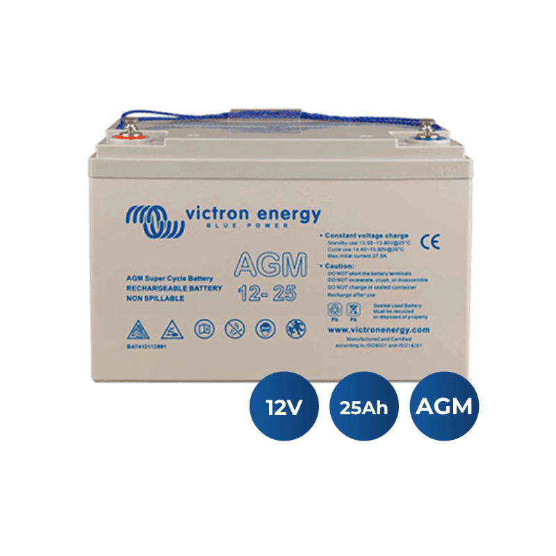 12V/25Ah Bateria AGM Super Cycle (M5) Victron Energy (BAT412025081)