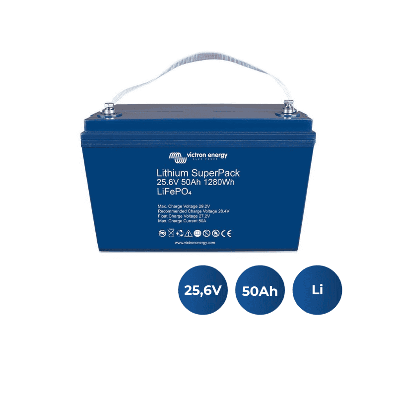 Bateria Lithium SuperPack 25,6V/50Ah (M8) Victron Energy (BAT524050705)