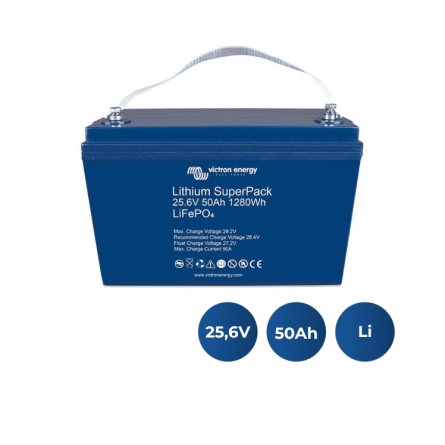 Bateria Lithium SuperPack 25,6V/50Ah (M8) Victron Energy (BAT524050705)