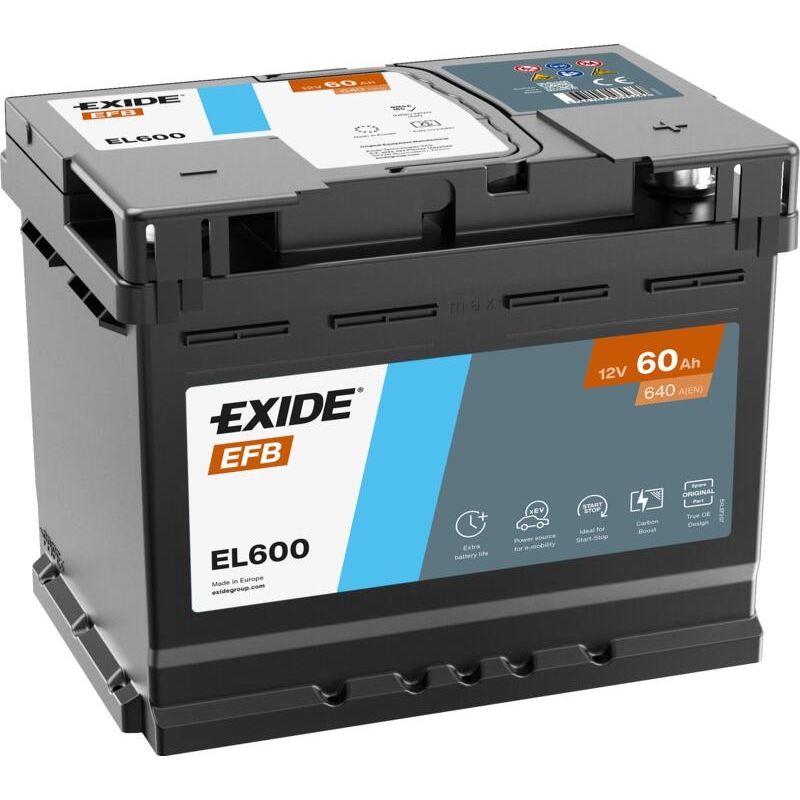 Bateria Exide EL600 Start-Stop EFB 60Ah