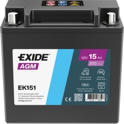 Bateria Exide Auxiliar EK151 15Ah