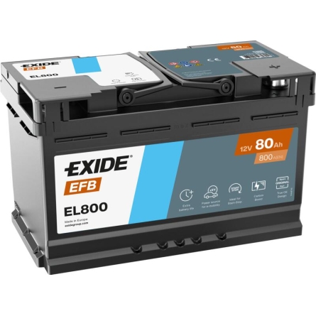 Bateria Exide EL800 Start-Stop EFB 80Ah
