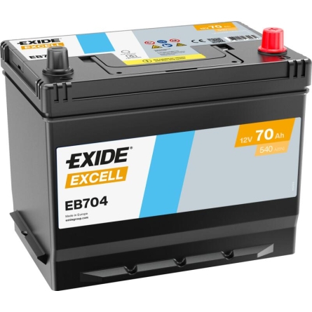 Bateria automóvel Exide Excell EB704 70Ah