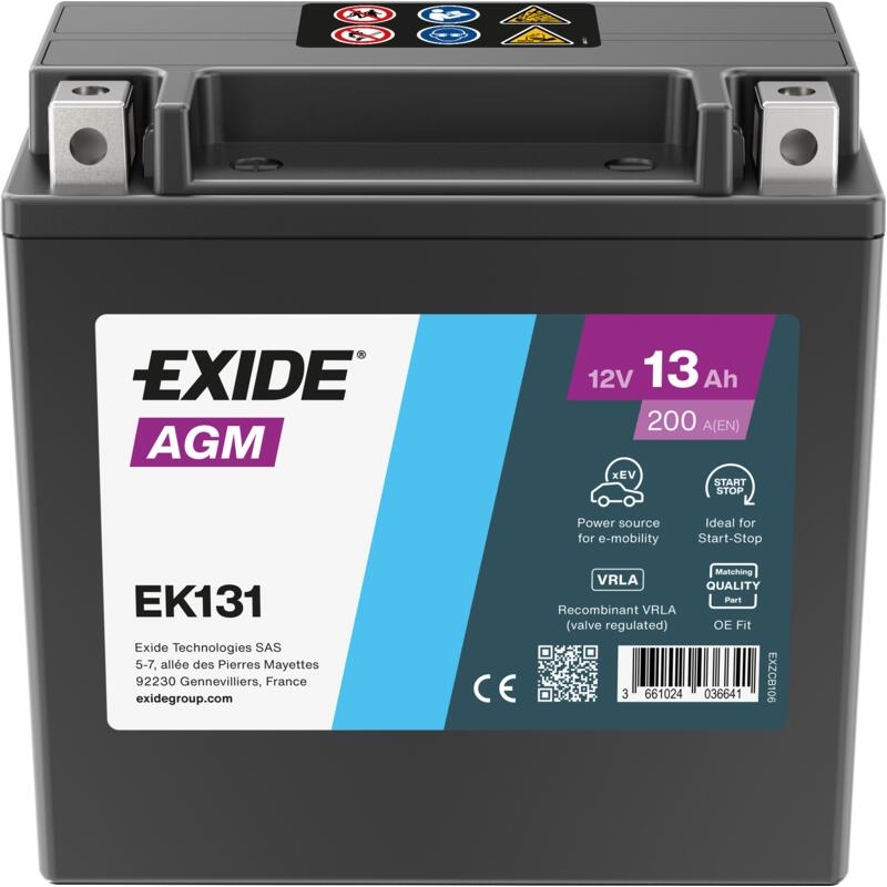 Bateria Exide Auxiliar EK131 13Ah