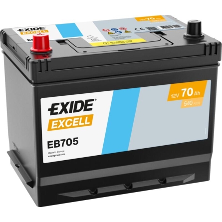 Bateria automóvel Exide Excell EB705 70Ah