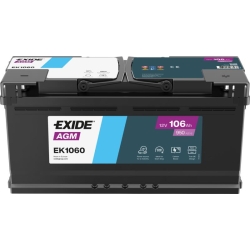 Bateria Exide Start Stop AGM EK1060 106Ah