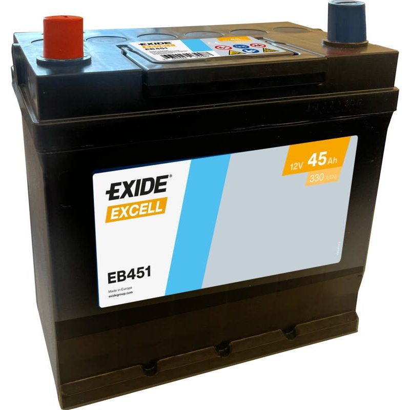 Bateria automóvel Exide Excell EB451 45Ah