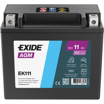 Bateria Exide Auxiliar EK111 11Ah