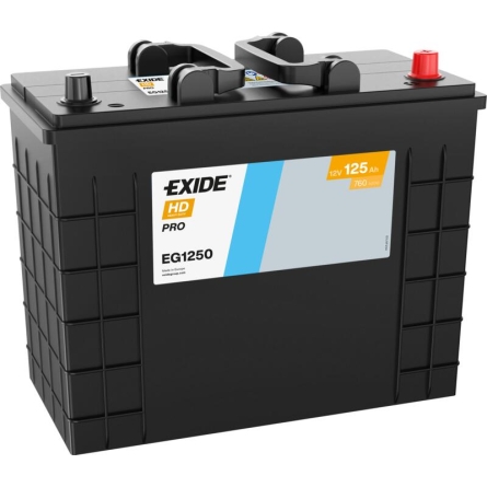 Bateria Exide HD PRO EG1250 125Ah