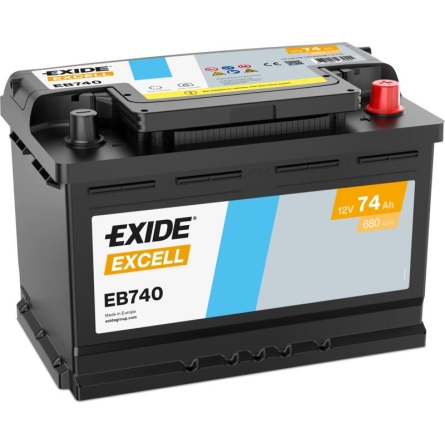 Bateria Exide Excell EB740 74Ah