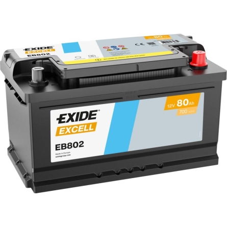 Bateria Exide Excell EB802 80Ah