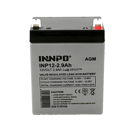 Bateria de Chumbo AGM 12V 2.9Ah