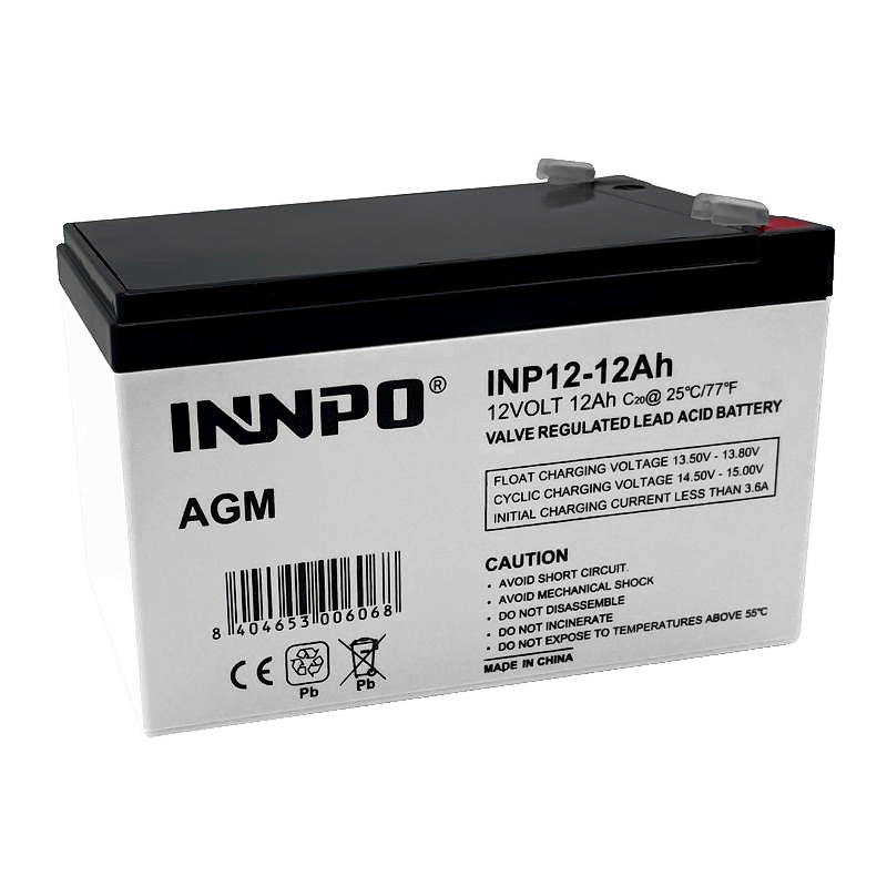 Bateria de Chumbo AGM 12V 12Ah