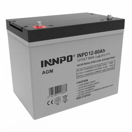 Bateria de Chumbo AGM 12V 80Ah