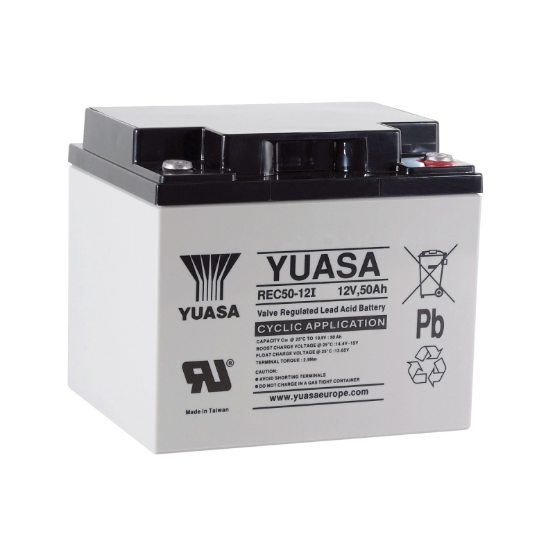 Bateria Yuasa REC50-12I 12V 50Ah AGM cíclica