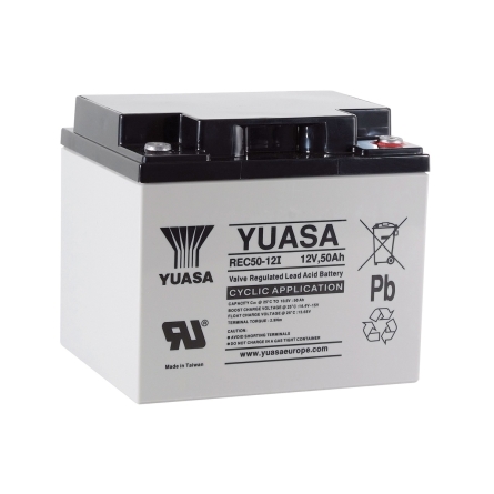 Bateria Yuasa REC50-12I 12V 50Ah AGM cíclica