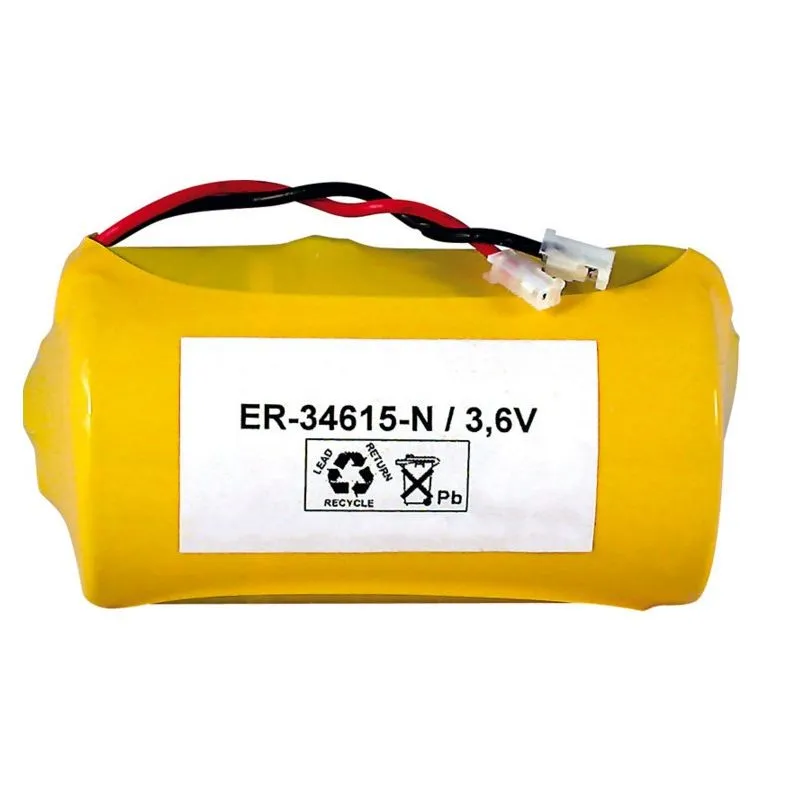Bateria de Lítio ER34615 cabo e conector