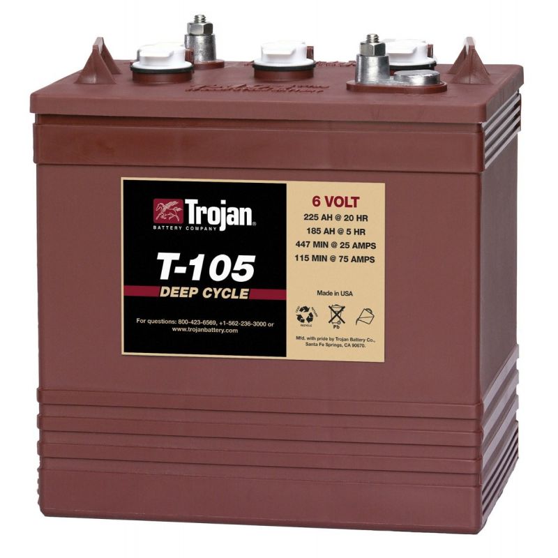 LEOCH POWERBLOC Battery replaces T125 T105 6V 250ah Traction Battery FT6250 