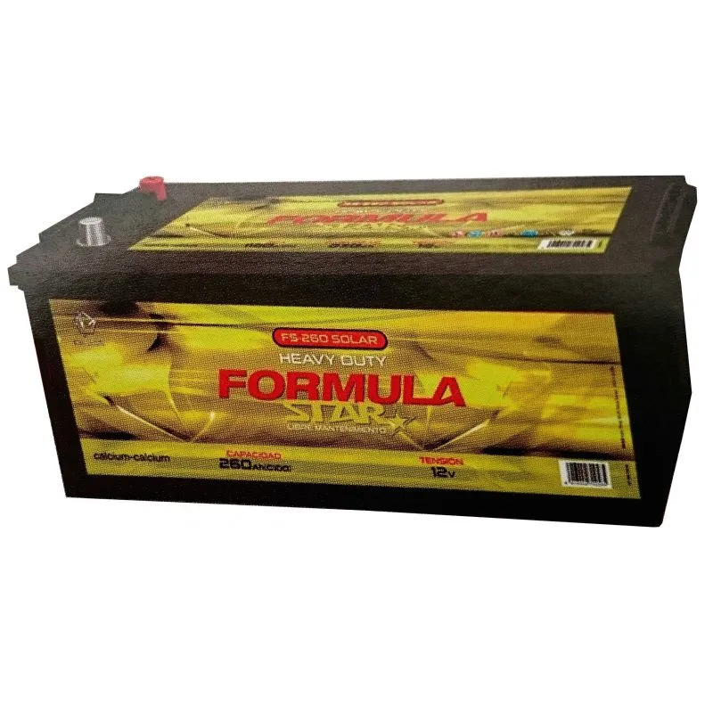 Bateria de Chumbo-Ácido AGM 12V 260Ah Formula Star Solar FS260-Solar