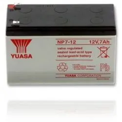 Bateria de Chumbo-Ácido AGM 12V 7Ah YUASA NP7-12
