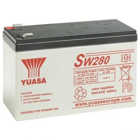 Bateria de Chumbo-Ácido AGM 12V 7.8Ah YUASA SW280