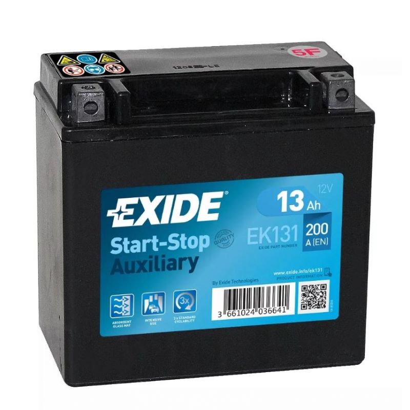Bateria Exide Auxiliar EK131 Exide Auxiliares