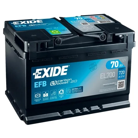 Bateria Exide EL700 70Ah