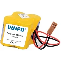 Bateria Lítio + Conector A068-6114-K504 PLC 6V 4400mAh