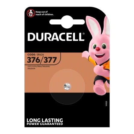 Pilhas Botão Óxido de Prata Duracell 376 377 (1 Unidade)