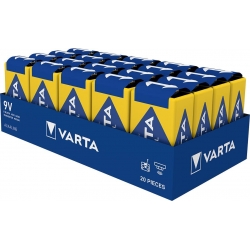 Caixa VARTA industrial 6LR61 9V (20 unidades)