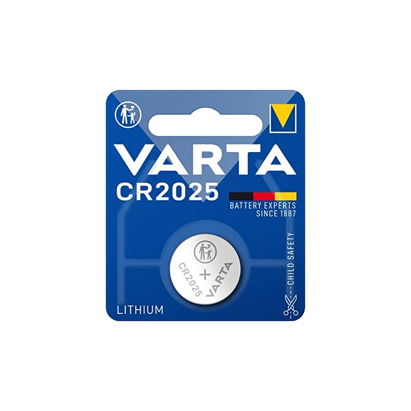 Pilhas Botão Lítio Varta CR2025 (1 Unidade)