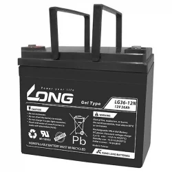 Bateria de Chumbo-Ácido GEL 12V 36Ah LONG LG36-12N