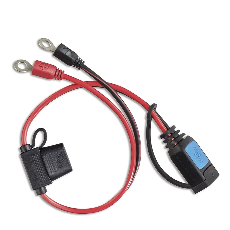 Conector de Olhal Victron M6 com Fusível ATO 30A para Carregador de Bateria Blue Smart IP65