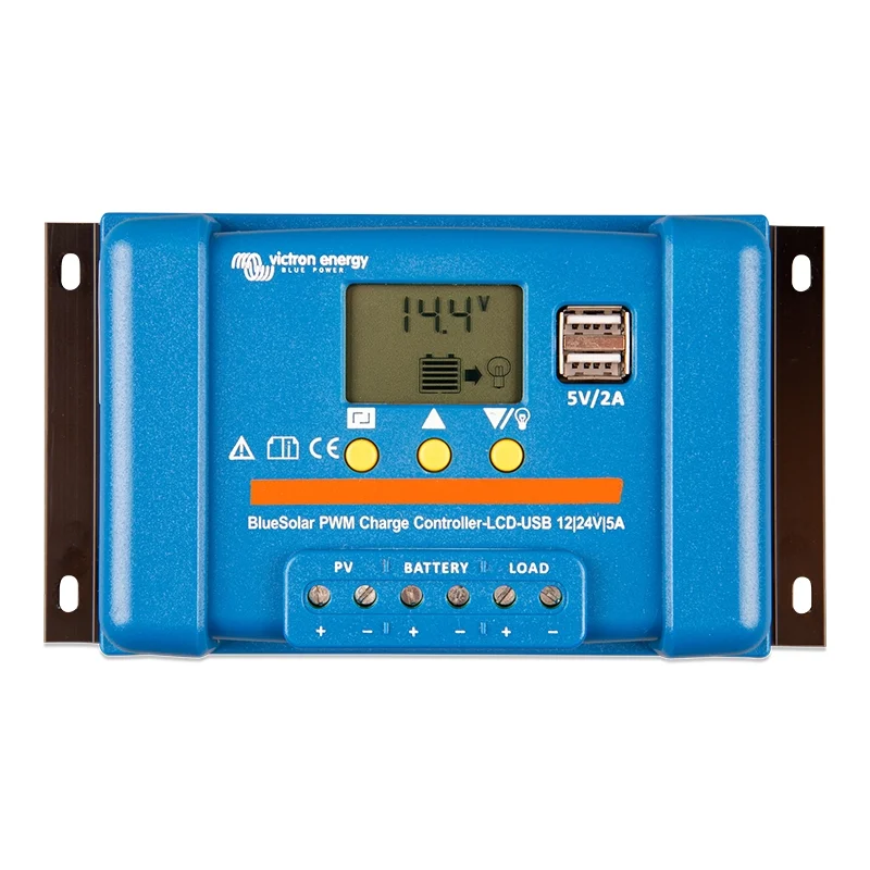 Controlador de Carga Victron BlueSolar PWM-LCD & USB 12/24V 5A