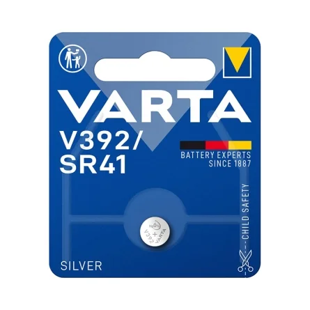 Pilhas Botão Óxido de Prata Varta V392 SR41 (1 Unidade)