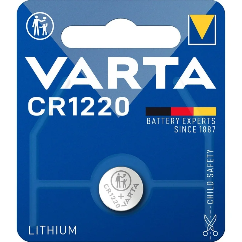 Pilhas Botão Lítio Varta CR1220 (1 Unidade)