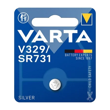 Pilhas Botão Óxido de Prata Varta V329 SR731 (1 Unidade)