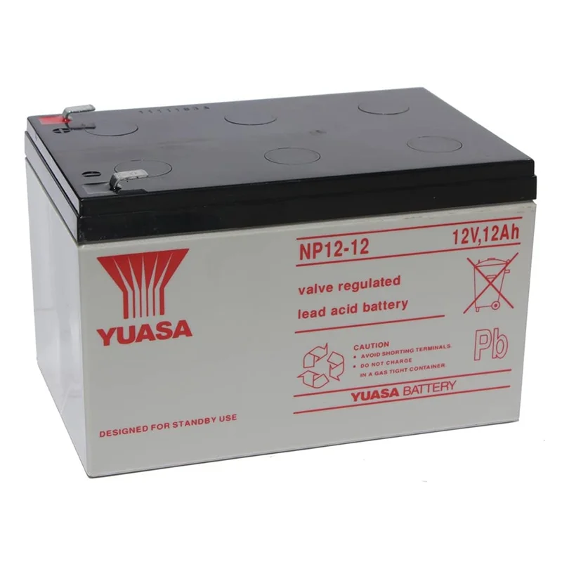 Bateria de Chumbo-Ácido AGM 12V 12Ah YUASA NP12-12