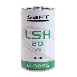 Pilha de Lítio Standard
D Saft LSH 20 3.6V Li-SOCl2