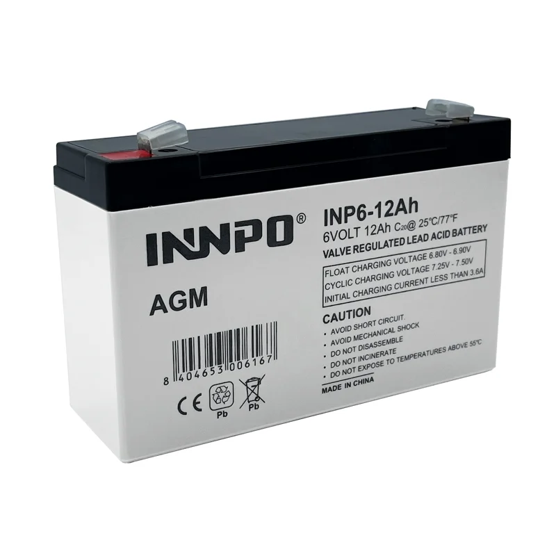 Bateria de Chumbo-Acido AGM 6V 12Ah